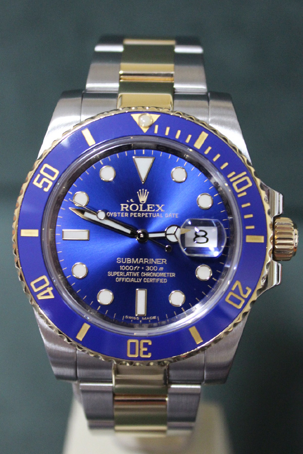 Rolex Submariner Two Tone Blue Dial